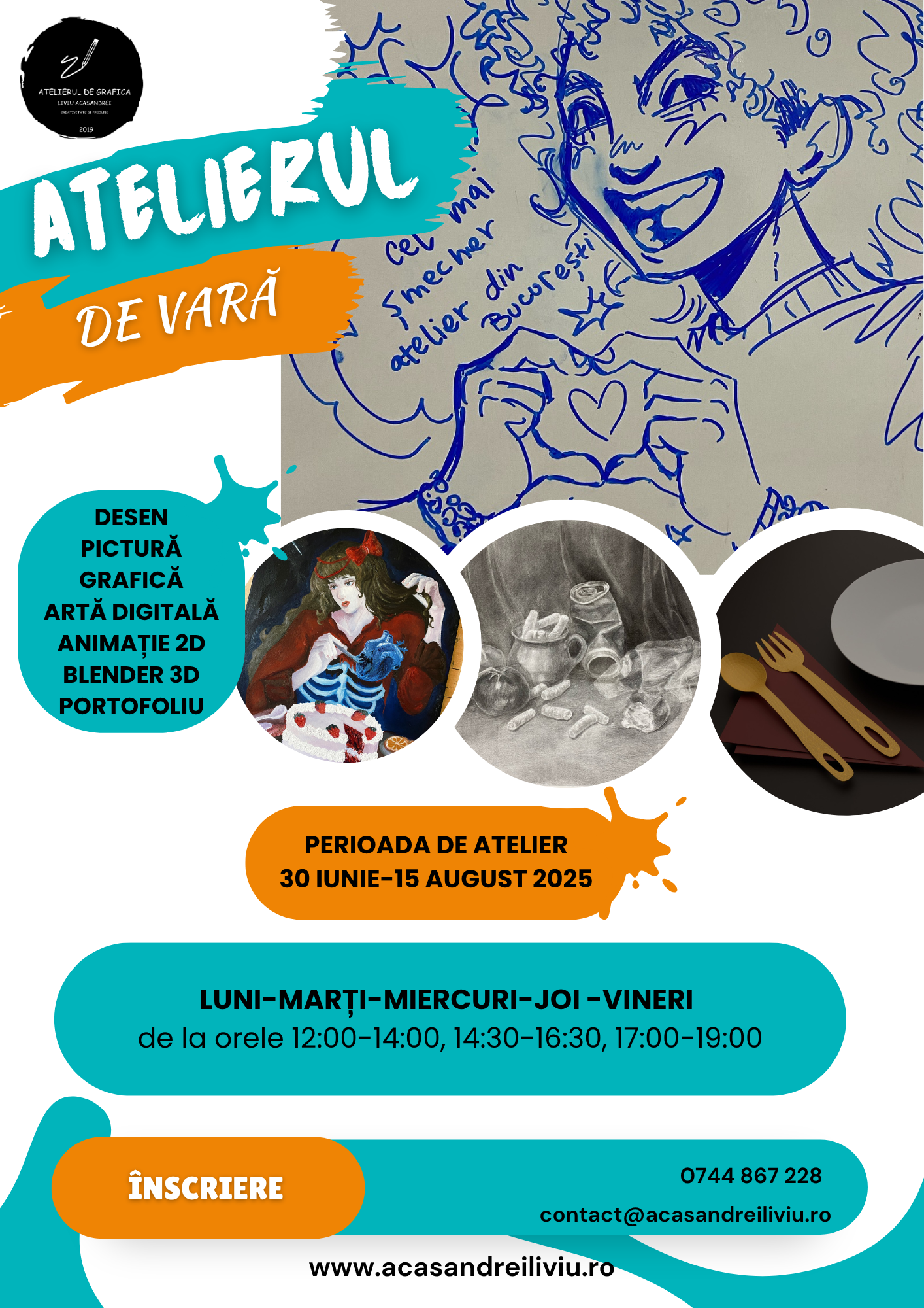 Scoala de vara la Atelierul de Grafica Liviu Acasandrei